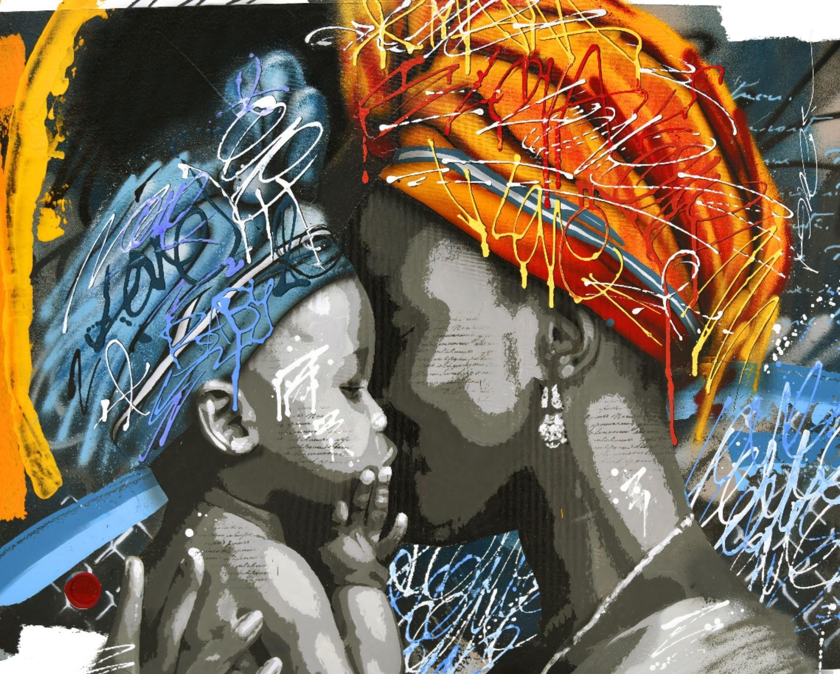 (100x80cm) LE ROI DES ANIMAUX