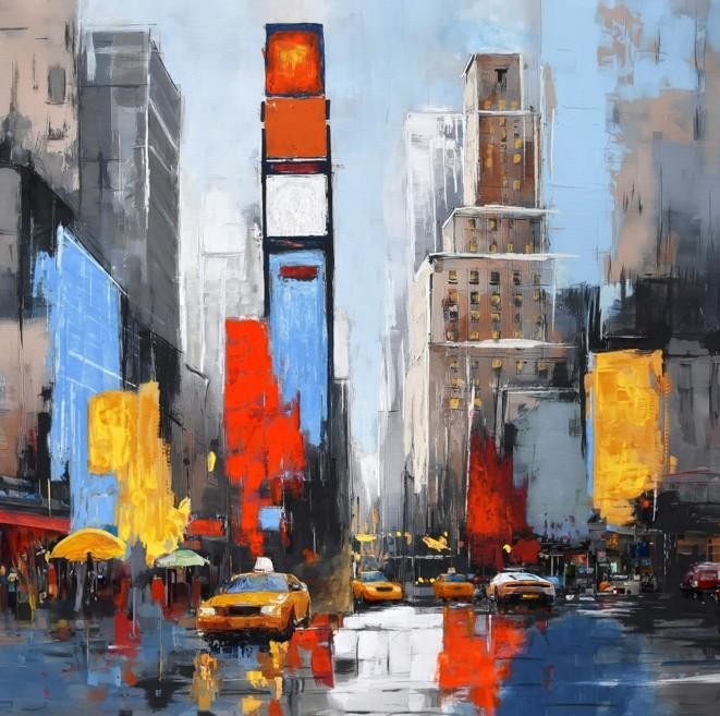 (80x80cm) TIME SQUARE
