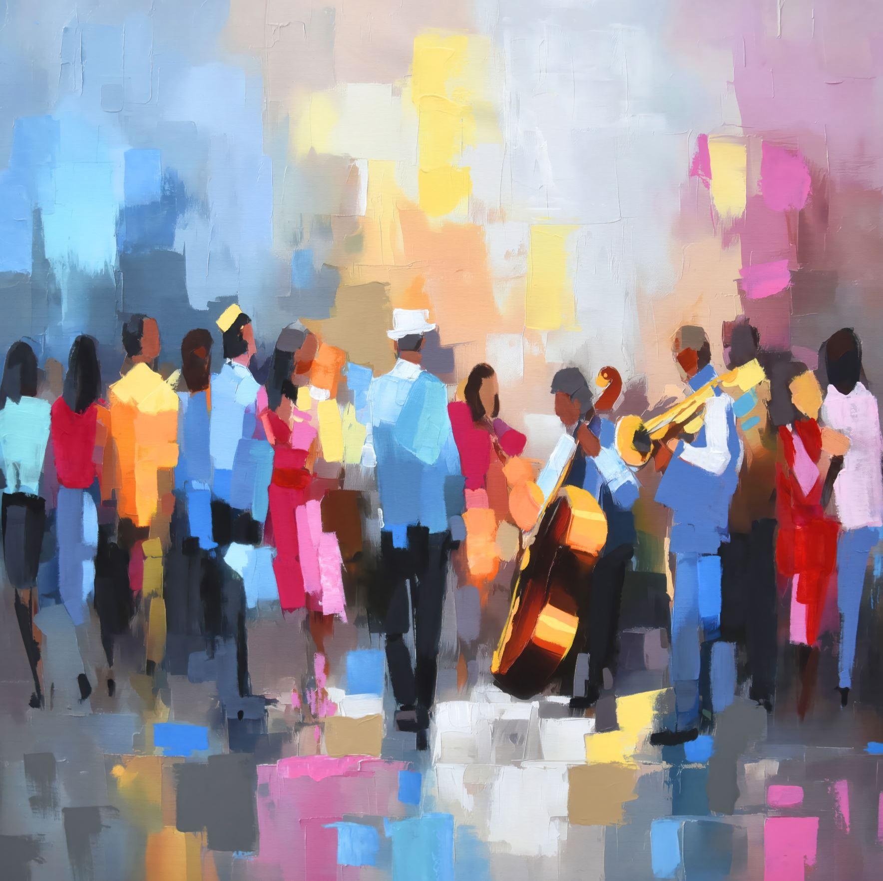 (80x80cm) JAZZ DE RUE