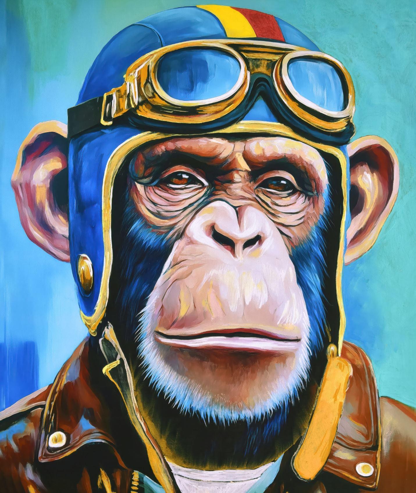 (50x60cm) SINGE AVIATEUR