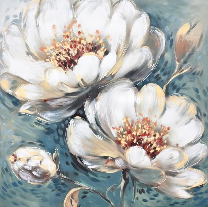 (80x80cm) FLEURS DE PRINTEMPS