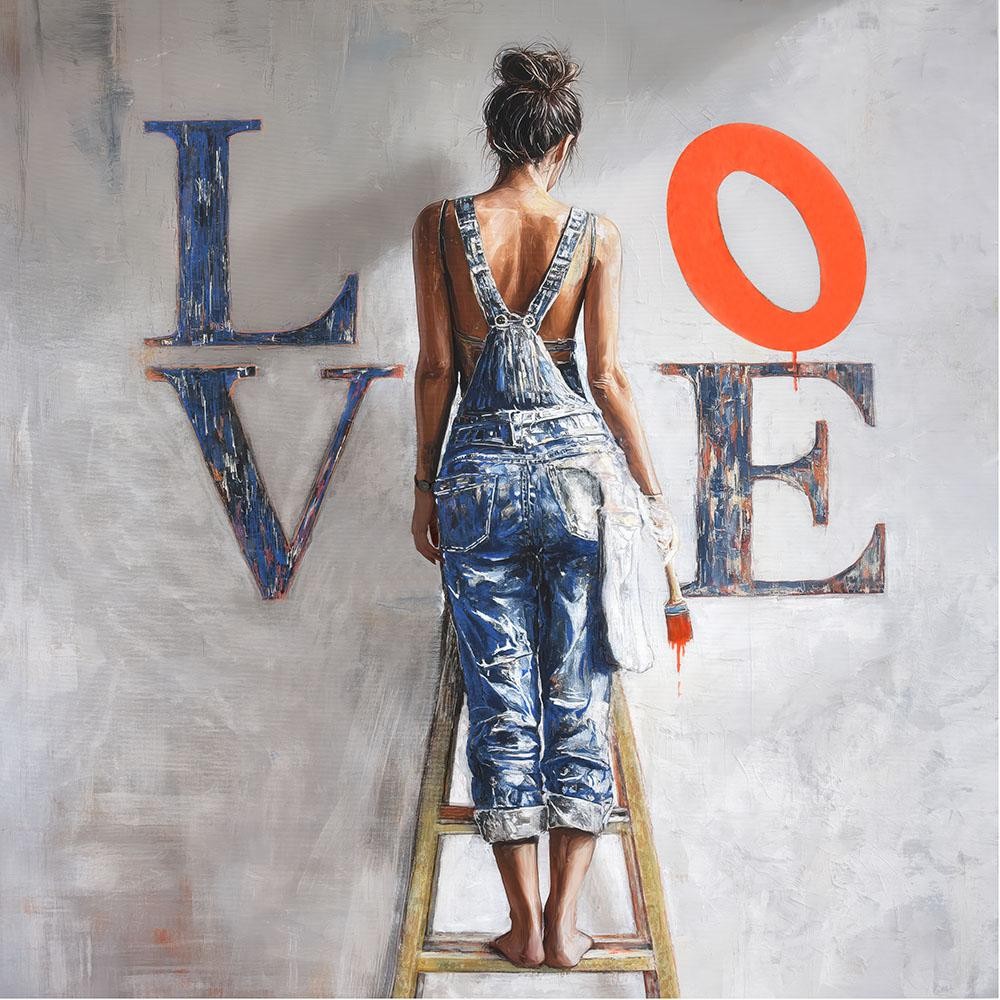 (80x80cm) LOVE
