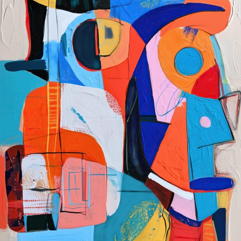 (80x80cm) ABSTRACT POP COLOR 1