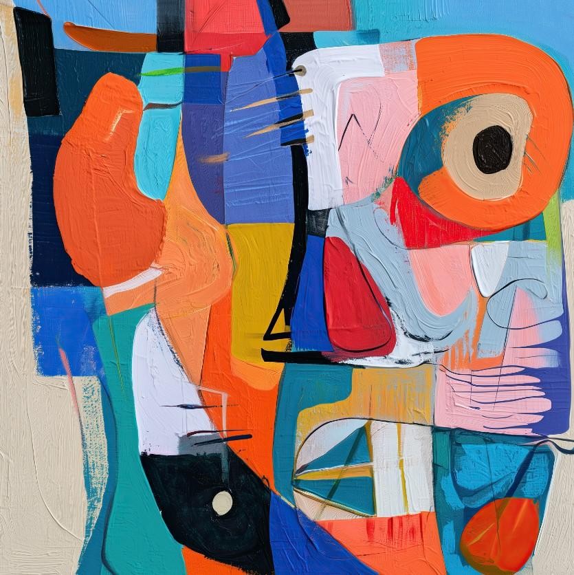 (80x80cm) ABSTRACT POP COLOR 2