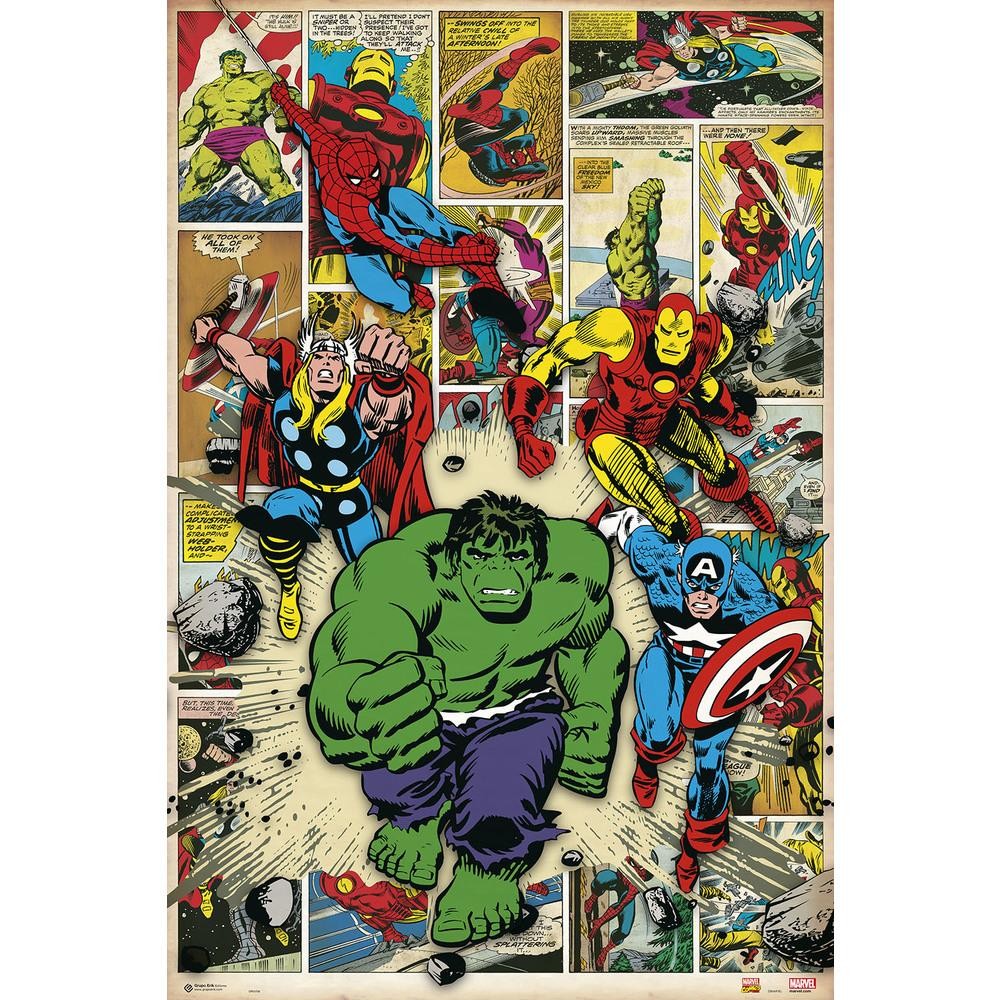 Marvel heroes comic hulk
