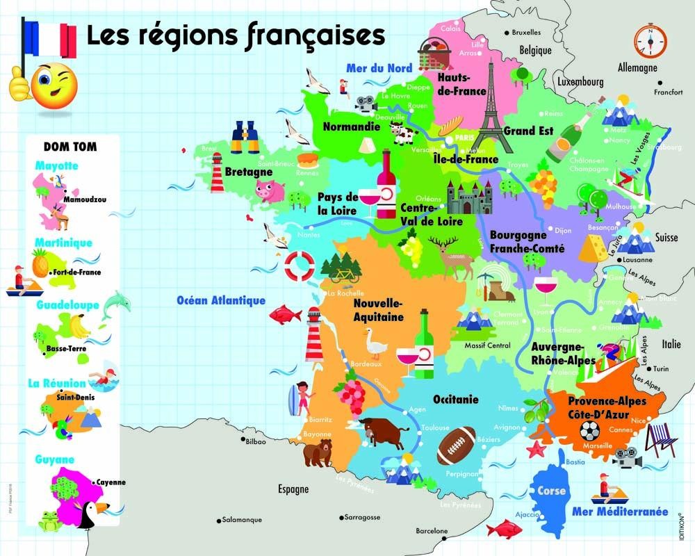 Les régions de france (éducatif)