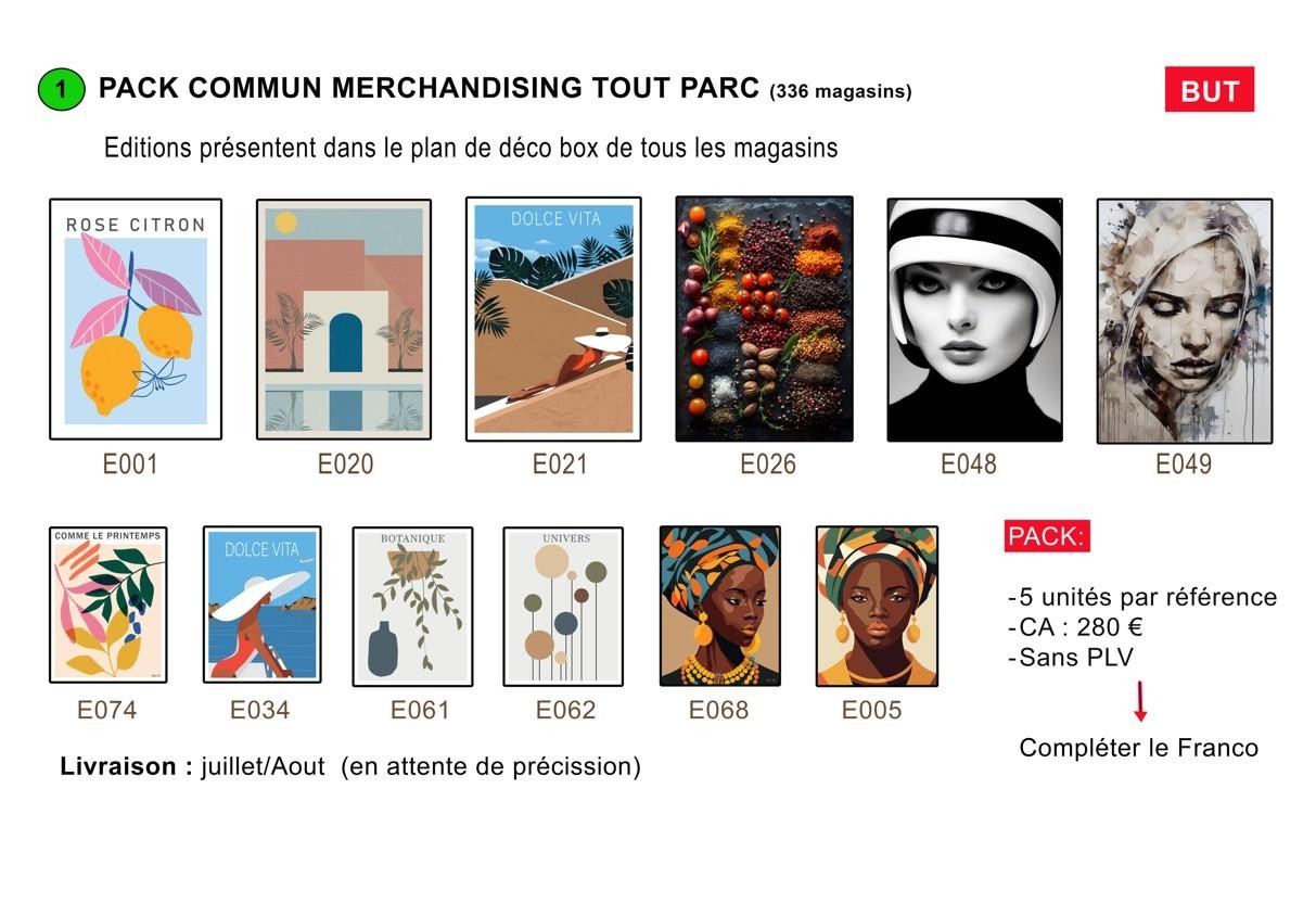 PACK Print marchandising 30p+30g