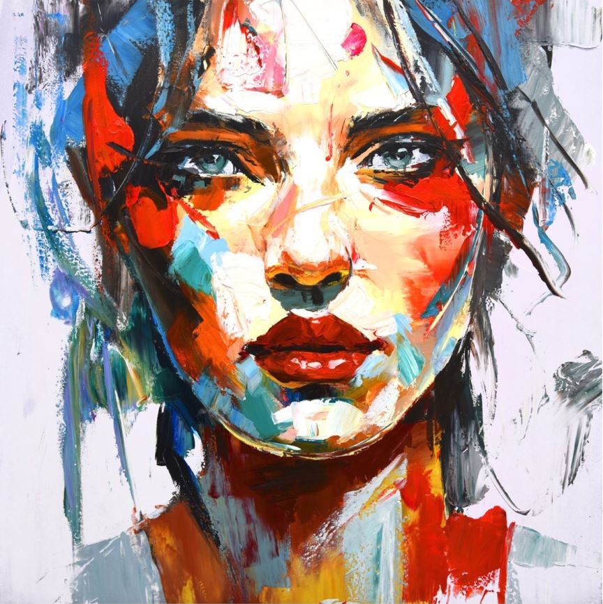 (100x100cm) Femme de THOMAS