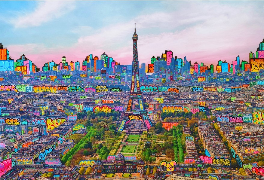 (120x80cm) Paris green days BLACH