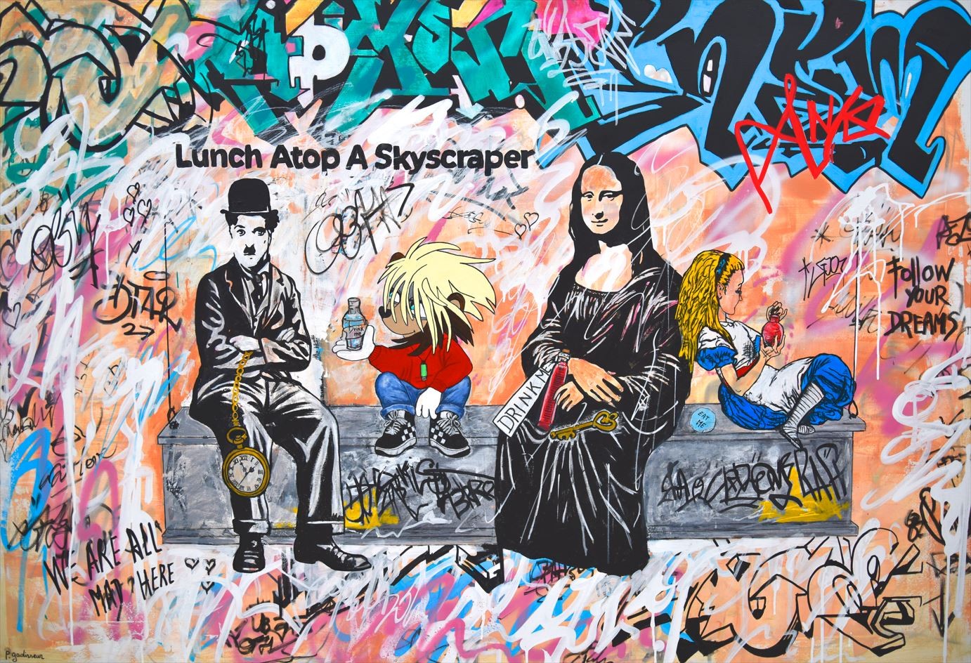 (120x80cm) Lunch Atop Patricia gadisseur